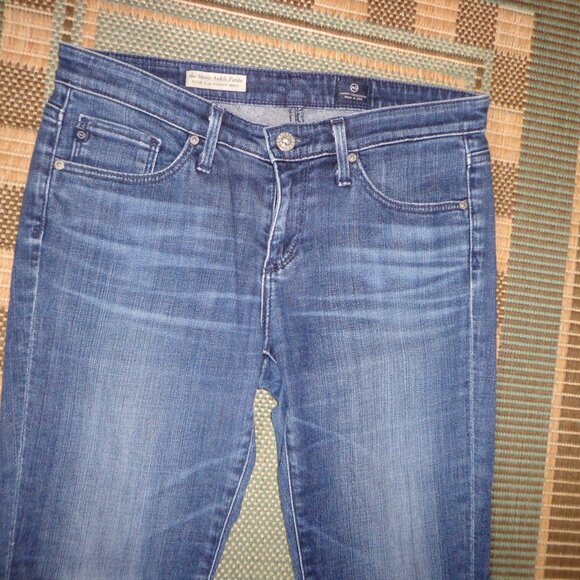 AG Adriano Goldschmied The Stevie Ankle GLIMPSE Petite Slim Straight Jeans 27P